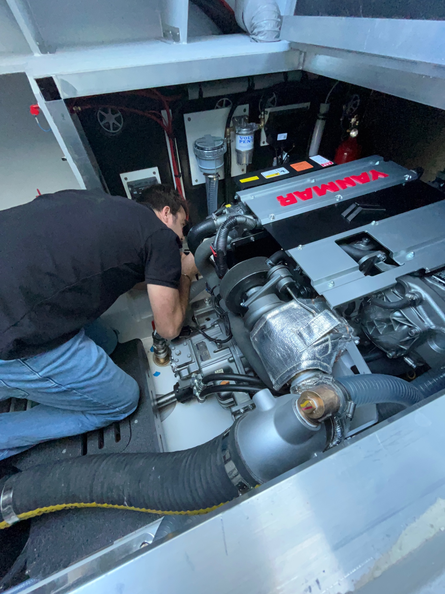 Yanmar main engine and Volvo Penta fuel system