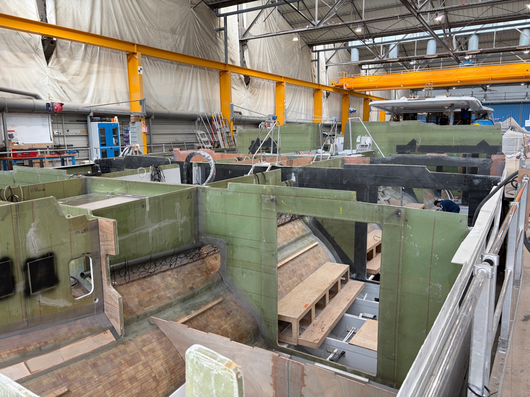 New-build yacht inspection at a Polish yard 1