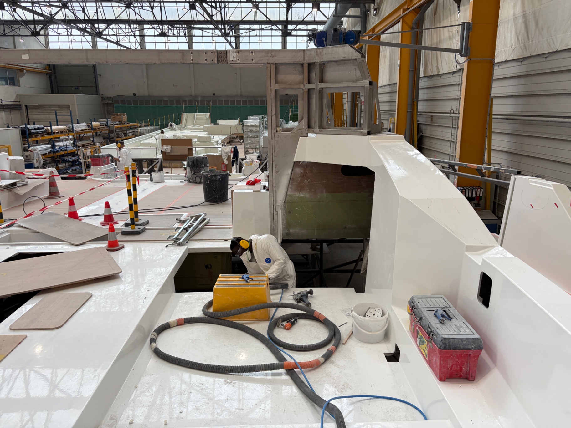 Owner's representative attending a new-build yacht in Poland 1