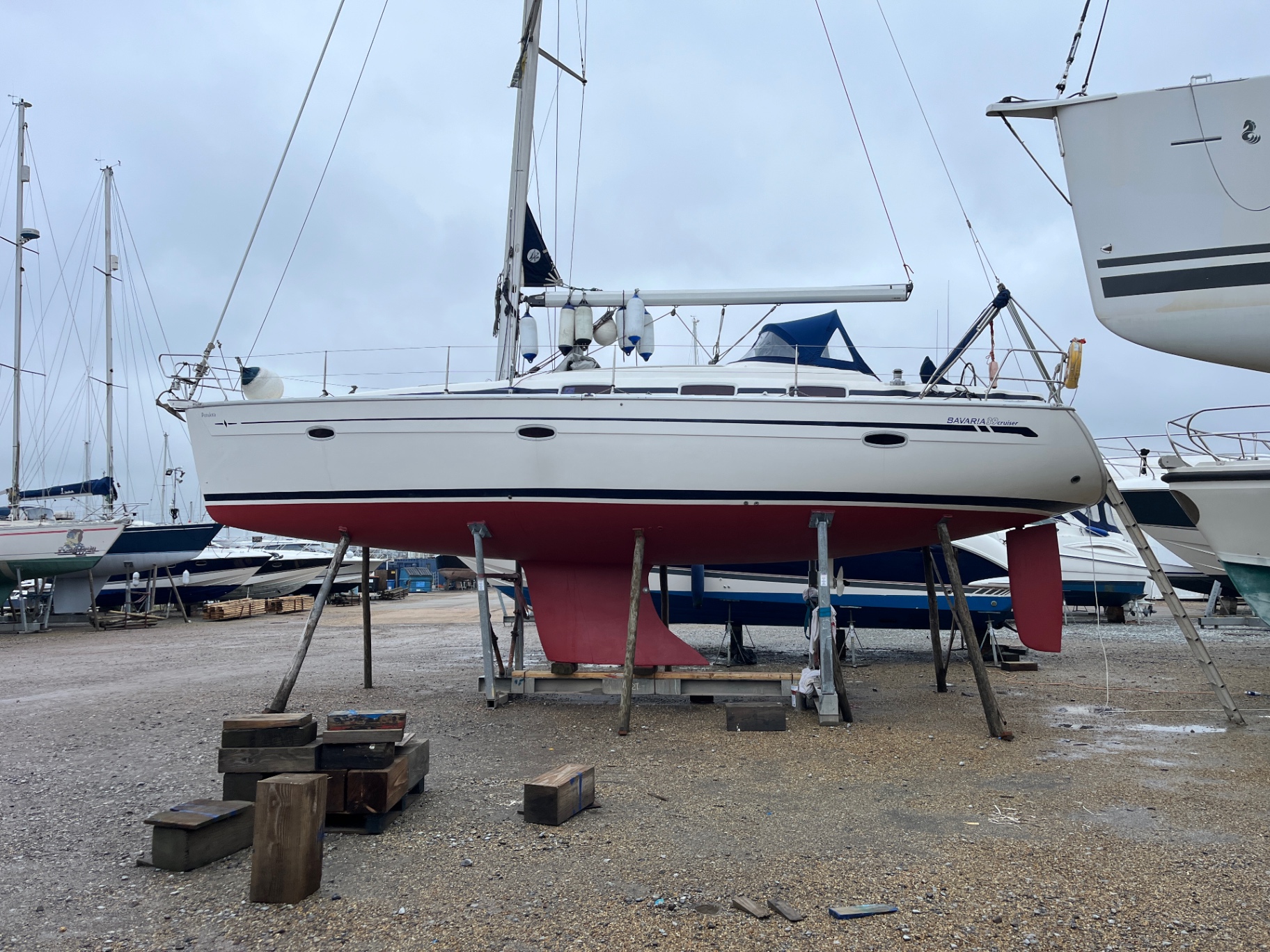 MCA coding examination on a charter yacht in Hamble Point Marina, Hamble
